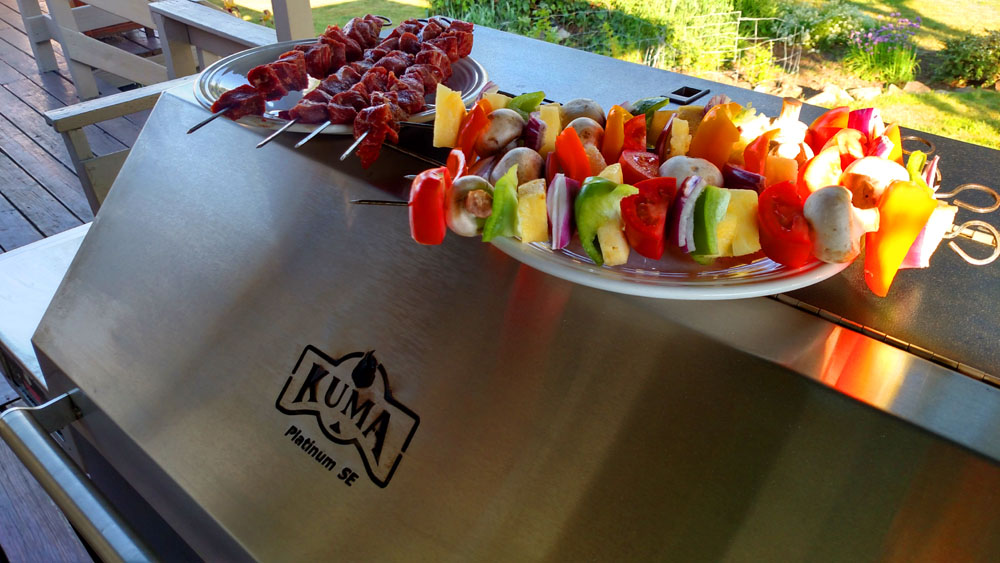 Pellet Grilled Sirloin Kebabs